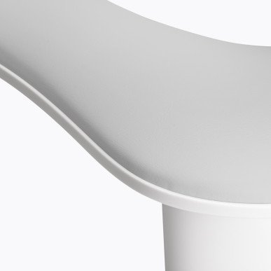Manicure handsteun MOMO Croissant grijs met verstelbare telefoonhouder, U-vorm en ruimte voor UV-lamp in nagelsalon