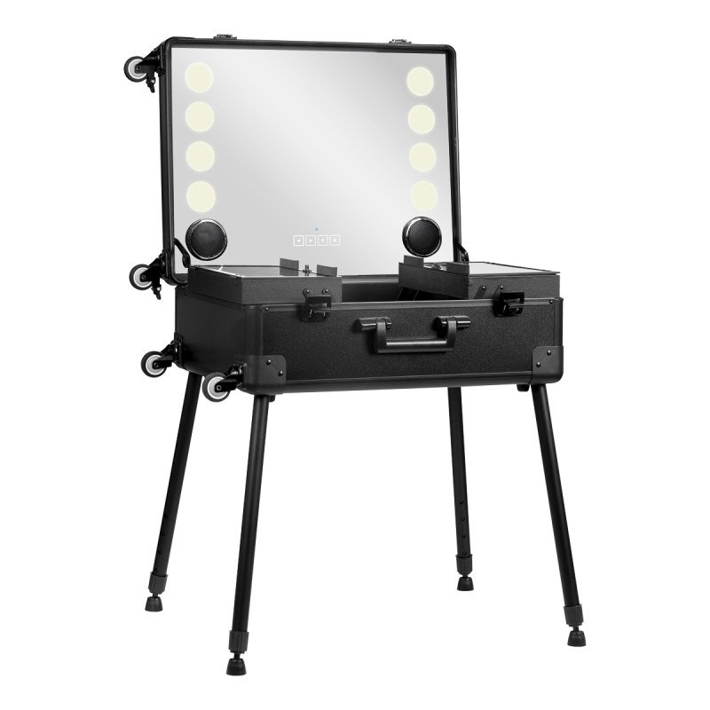 Portable speaker stand with speakers Plus black