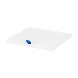 Cassettefilter MOMO P30 17,5 x 17,7 cm voor ingebouwde en vrijstaande stofafzuiger bij professionele manicure en pedicure