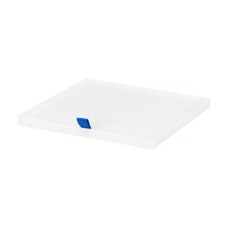 Cassettefilter MOMO P30 17,5 x 17,7 cm voor ingebouwde en vrijstaande stofafzuiger bij professionele manicure en pedicure