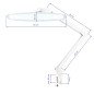 LED workshop lamp Elegante white
