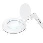 Loepelamp Elegante 6031 wit met 60 SMD LEDs, 3 dioptrie, 2 helderheidsniveaus en tafelmontage voor precisiewerk