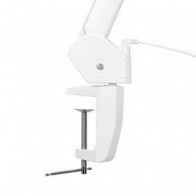 Loepelamp Elegante 6031 wit met 60 SMD LEDs, 3 dioptrie, 2 helderheidsniveaus en tafelmontage voor precisiewerk