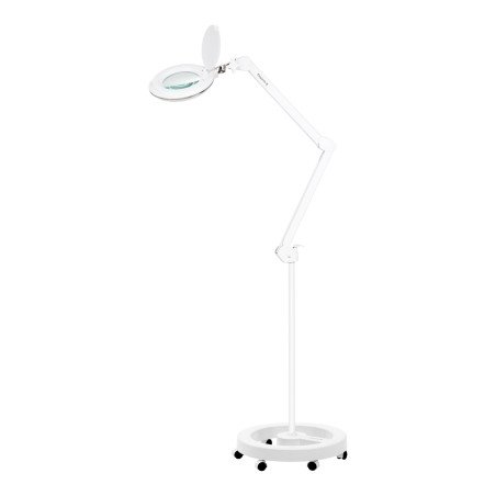 Professionele loepelamp Elegante 6031 wit met statief, 60 SMD LEDs, 3 dioptrie en 2 helderheidsniveaus voor precisiewerk
