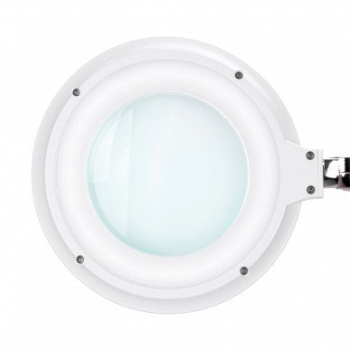 Professionele loepelamp Elegante 6031 wit met statief, 60 SMD LEDs, 3 dioptrie en 2 helderheidsniveaus voor precisiewerk