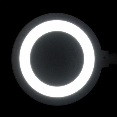 Professionele loepelamp Elegante 6031 wit met statief, 60 SMD LEDs, 3 dioptrie en 2 helderheidsniveaus voor precisiewerk