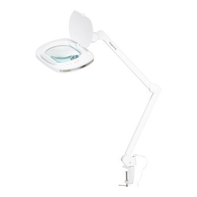 Professionele loepelamp Elegante 6030 wit met 60 SMD LEDs, 3 dioptrie en 6 lichtniveaus voor beauty, podologie en manicure