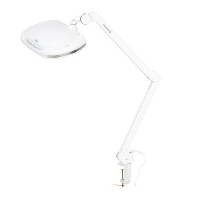 Professionele loepelamp Elegante 6030 wit met 60 SMD LEDs, 3 dioptrie en 6 lichtniveaus voor beauty, podologie en manicure
