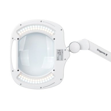 Professionele loepelamp Elegante 6030 wit met 60 SMD LEDs, 3 dioptrie en 6 lichtniveaus voor beauty, podologie en manicure