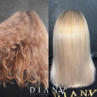 Golden Blue Brazil Protein hair straightening treatment set 500ml + 300ml