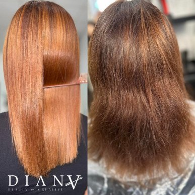 Golden Blue Brazil Protein hair straightening treatment set 500ml + 300ml
