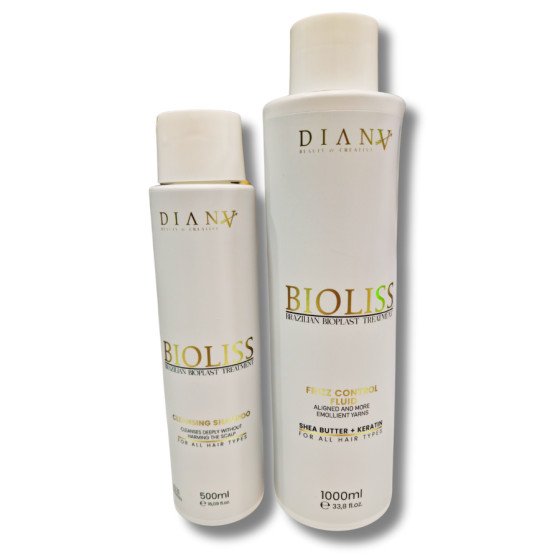 Bioplastia BIOLISS - Set mit reinigendem Shampoo 500 ml + glättende Flüssigkeit 1000 ml