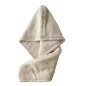 Haarkap / Turban-handdoek van microvezel 65x25 cm – Beige