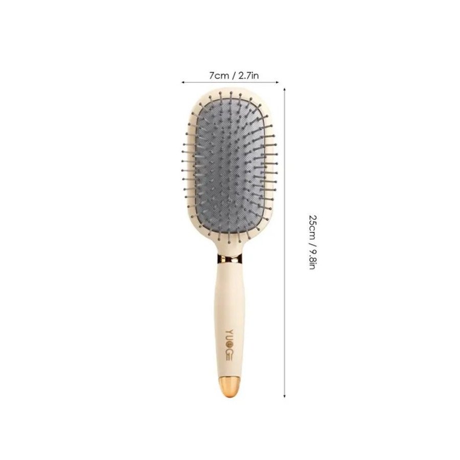 Brosse démêlante rose avec coussin d’air – massage du cuir chevelu