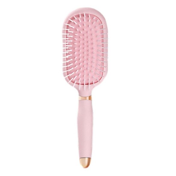 Brosse démêlante rose avec coussin d’air – massage du cuir chevelu