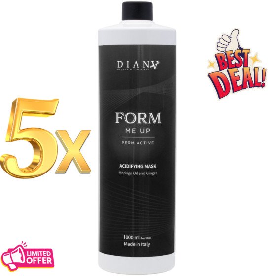 5 x Form Me Up Maska do włosów 1000 ml – Po trwałej i dla loków, 1 GRATIS!