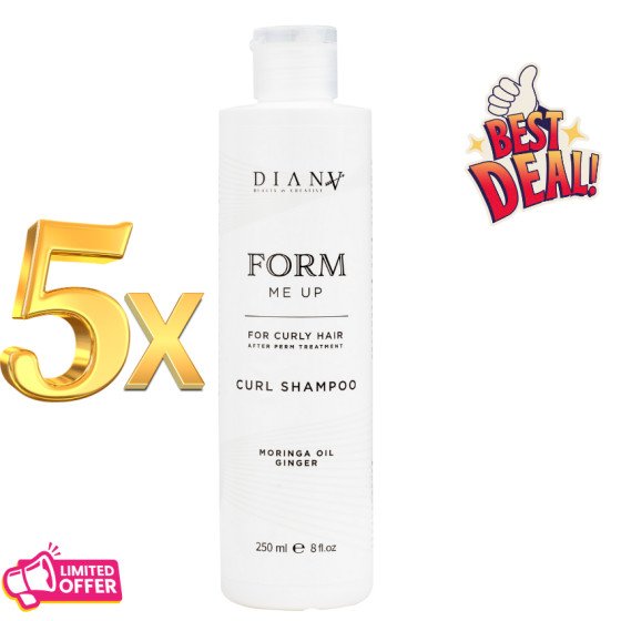 5 x Form Me Up Shampoo 250 ml – Locken & Dauerwelle, 1 GRATIS