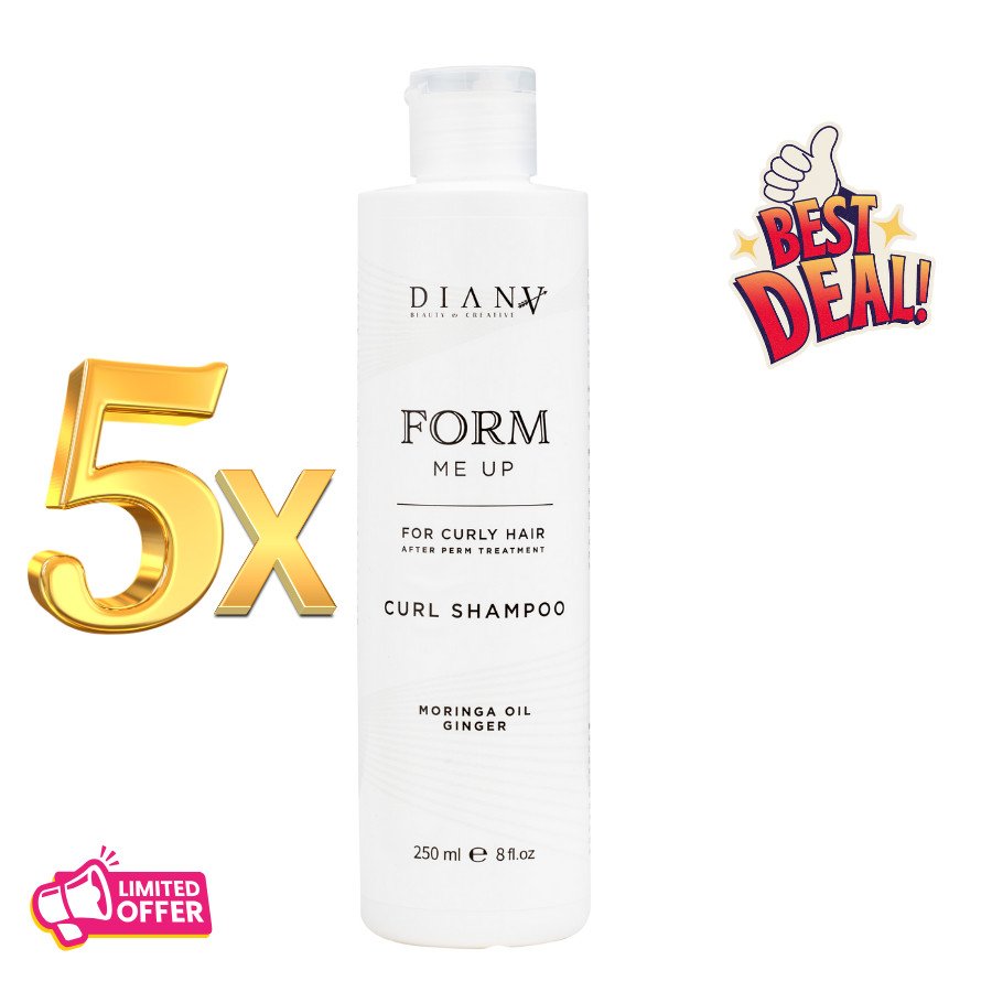 5 x Shampooing Form Me Up 250 ml – Boucles & permanente, 1 OFFERT