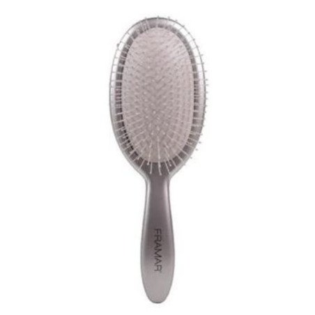 Framar Detangle Brush Metallic Silver – professionele ontwarrende haarborstel