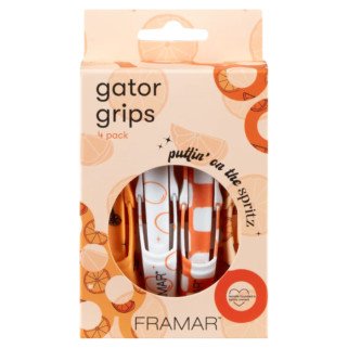 Framar Puttin' On The Spritz Gator Grips – Set mit 4 professionellen Haarclips
