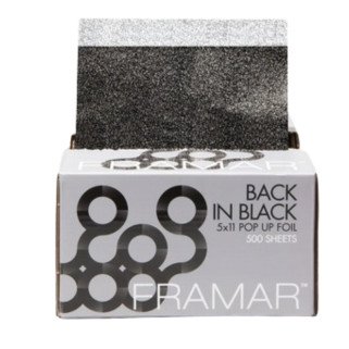 Framar Pop-up Folia Aluminiowa Black in Black – 500 arkuszy fryzjerskich
