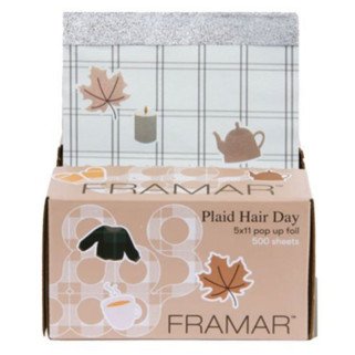 Framar Pop-up Feuilles d’aluminium Plaid Hair Day – lot de 500 feuilles professionnelles