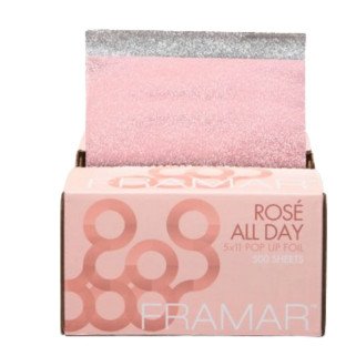 Framar Pop-up Aluminiumfolie Rose All Day – 500 voorgesneden folies voor kappers