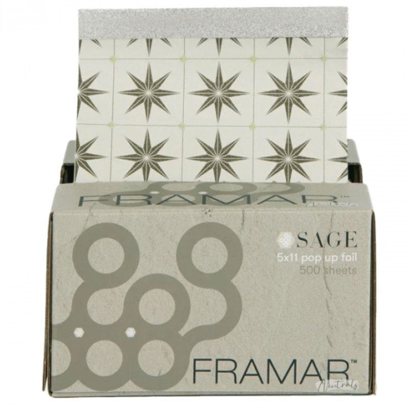 Framar Pop-up Aluminium Foil Sage – 500 professional foil sheets