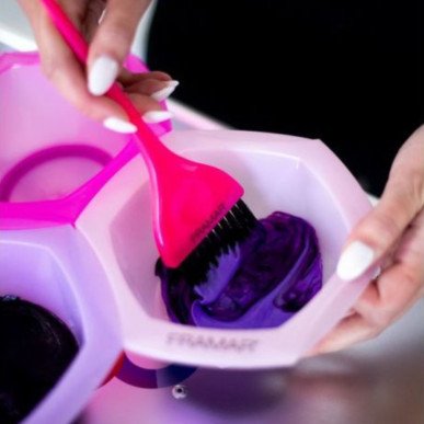 Framar Classic Colour Brush Pink – professioneller Färbepinsel für Friseure 1