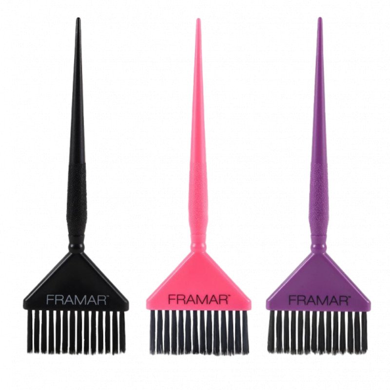 Framar Big Daddy Brush Set – 3 professional wide color brushes Framar Big Daddy Brush Set – 3 professional wide color brushes