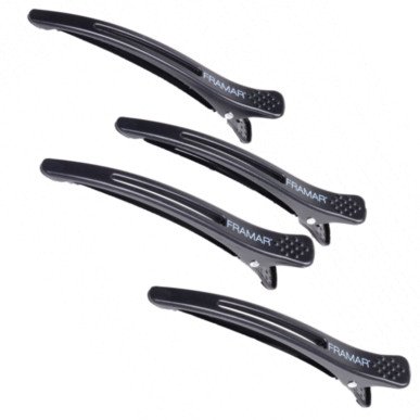 Framar Super Sectioners Black – set van 4 professionele verdeelclips 1