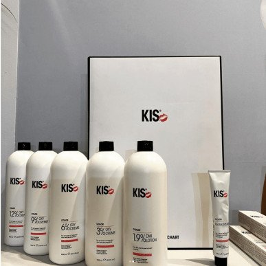 KIS SnowWhite bleach powder 500gr + oxidising cream 6% 1000ml – Professional lightening set 1