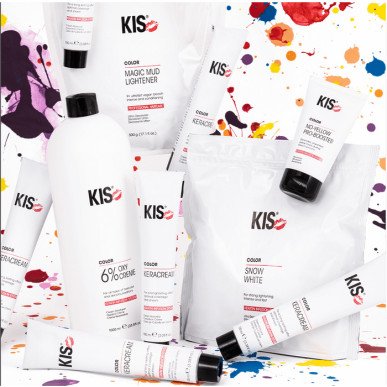 KIS SnowWhite bleach powder 500gr + oxidising cream 6% 1000ml – Professional lightening set 2