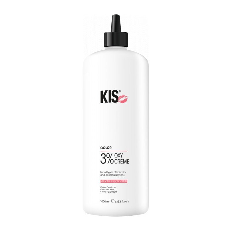 KIS OxyCream 3% 1000ml – Professionele oxidatiecrème voor haarkleuring