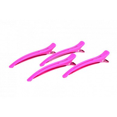 Framar Super Sectioners Pink 4szt – profesjonalne klipsy fryzjerskie różowe 1
