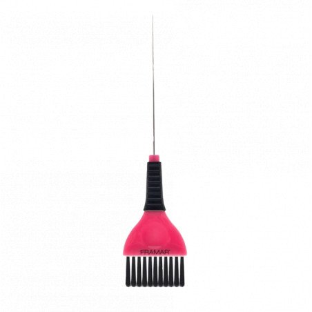 Framar Pin Tail Brush Pink – profesjonalny pędzelek do koloryzacji z igłą 1