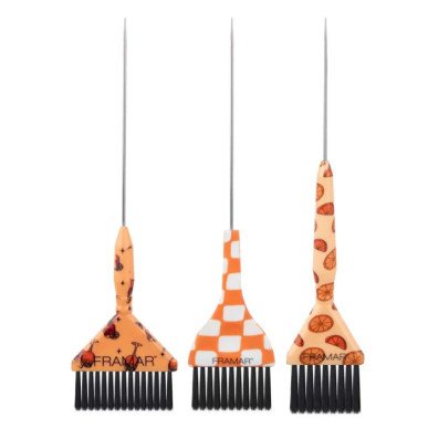 Framar Puttin' On The Spritz Pintails 3pcs – set de pinceaux de coloration professionnels avec pintail 1