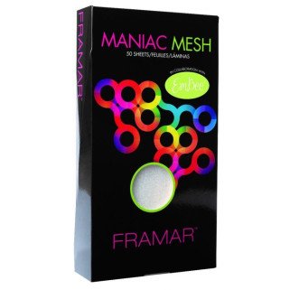 Framar Maniac Mesh Color Blocking – ekologiczne arkusze do koloryzacji włosów 50 szt.