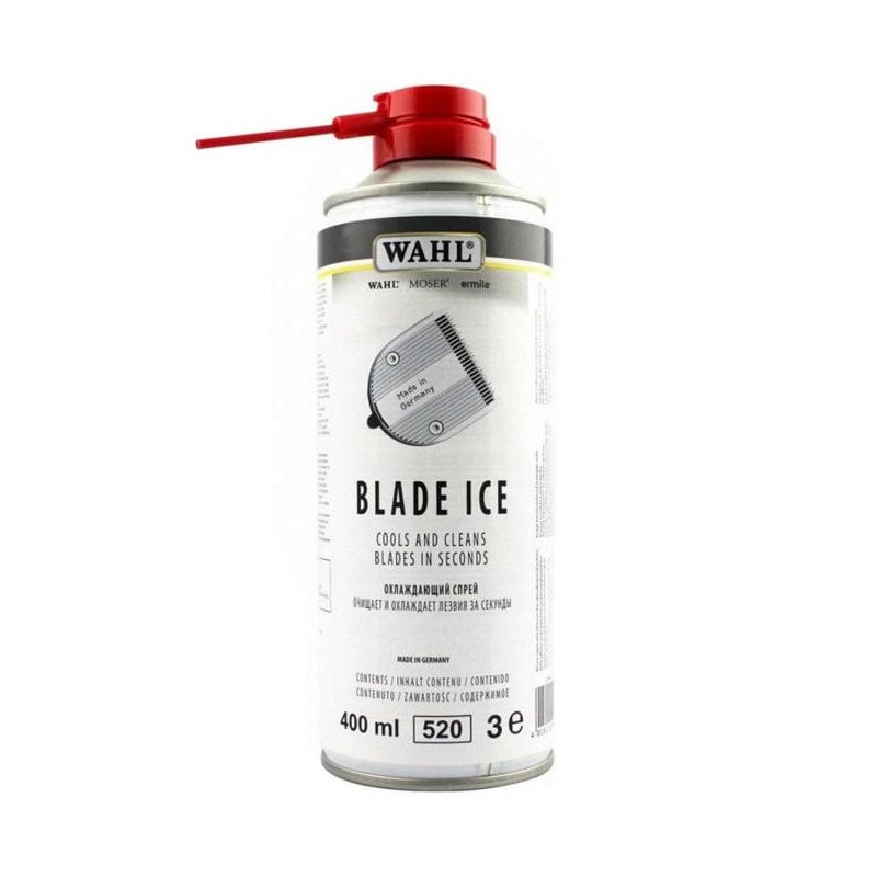 Wahl Blade Ice 400ml – Profesjonalny spray 4w1 do chłodzenia i czyszczenia ostrzy Wahl Blade Ice 400ml – Profesjonalny spray 4w1 do chłodzenia i czyszczenia ostrzy