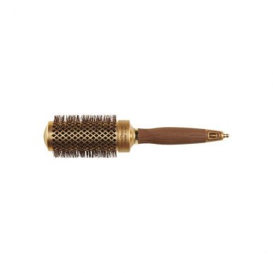 Olivia Garden Expert Blowout Shine Wavy Keramische Haarborstel 45mm Goud/Bruin