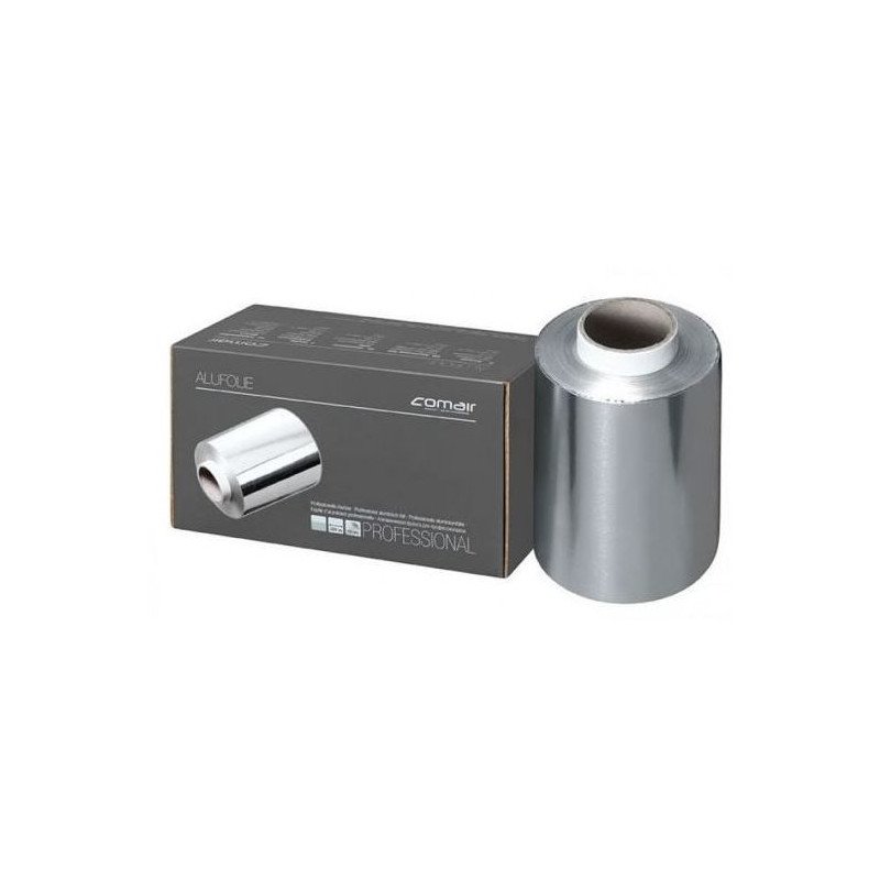 Comair Feuille Aluminium Étroit Argent Rouleau 250m x12cm x15my – Feuille Professionnelle Coloration Cheveux