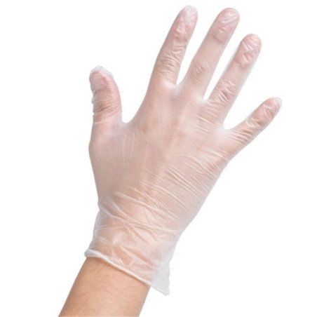 Abena Vinyl Gloves Classic Powder-Free Size L Transparent – 100 pcs