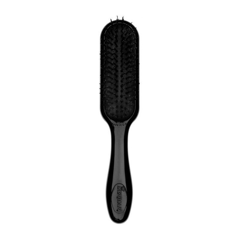 Denman D90 Tangle Tamer Anti-Tangle Hair Brush with Nylon Pins – Black