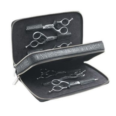 Sibel Wallet 6 Croco – Professional Hairdressing Storage Case for 6 Tools