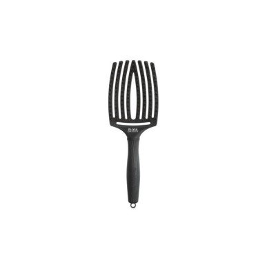 Olivia Garden Fingerbrush Care Iconic Large Zwart – Eco Haarborstel 65% Gerecycled, Everzwijn & Nylon