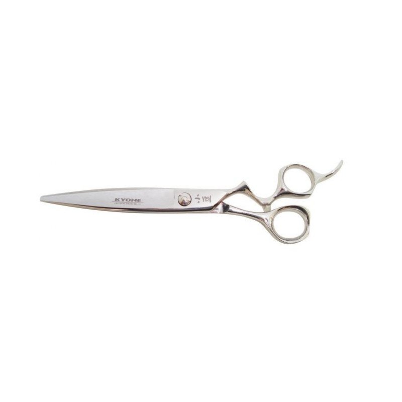 Kyone 730 Professionele Knipschaar Zilver 7,0" – Ergonomisch, Convex & Hol Geslepen