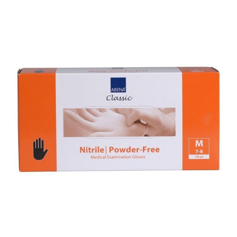 Abena Gants Nitrile Professionnels Classic Sans Poudre Taille M Noir 100pcs