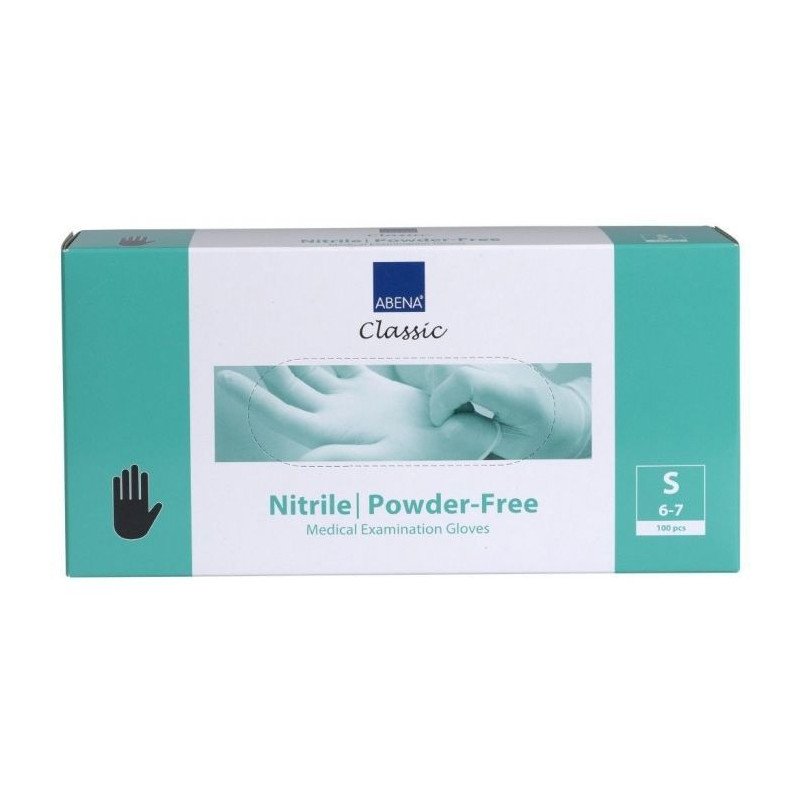 Abena Gants Nitrile Professionnels Classic Sans Poudre Taille S Noir 100pcs