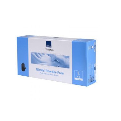 Abena Profesjonalne Rękawiczki Nitrylowe Classic Bezpudrowe L Czarne 100 szt.