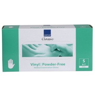 Abena Gants Vinyle Professionnels Classic Sans Poudre Taille S Transparent 100pcs